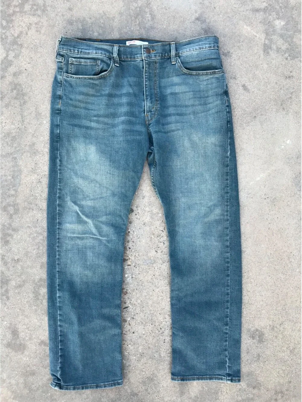 Signature by Levi Strauss & Co Jeans Men 38x32 Blue Denim Straight Faded Stretch
